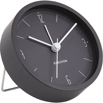 Budík Budík matná černá Numbers & Lines KARLSSON (Barva - matná černá)