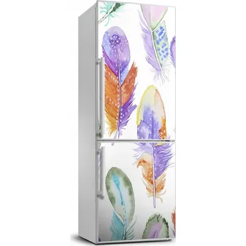 Fototapeta Samolepící tapeta na lednici Barevná pírka 70x190