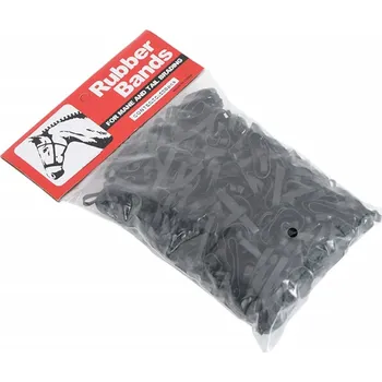 Jezdecké sedlo Gumičky na hřívu 500 ks černé silikon IM_172492