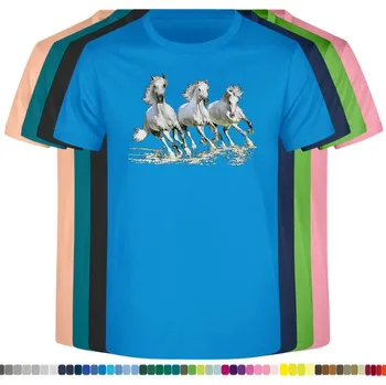 detske-levne-bavlnene-tricko-potisk-tri-bili-kone Barva: Azure - azurově modrá, velikost: 128