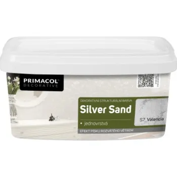 barva na zeď Primacol Decorative Silver Sand dekorativní strukturální barva, S7 Valencia, 1 l