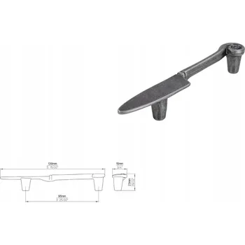 Nábytkové kování Nábytková úchytka SIRO 1053-140ZN28 efekt cínu