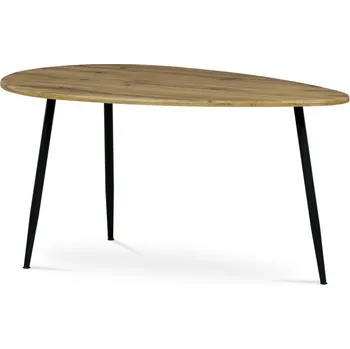 Konferenční stolek Konferenční stůl MONET II — kov, MDF, černá / divoký dub