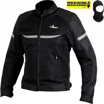 Moto bunda Bunda na motorku HUSAR SAFOLA AIR prodyšná pánská textilní černá 4XL