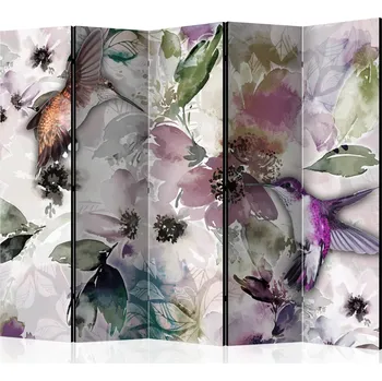Paraván Paraván - Příroda v akvarelu II Velikost: 225x172 cm, Provedení: Jednostranný