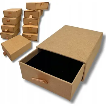 Dárková krabička Dárkové krabičky na šperky EKO styl 9x7 cm krabička