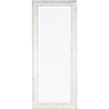 Zrcadlo Zrcadlo nástěnné obdélníkové rám dřevo 540 x 1340 mm rám bílý