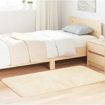 Koberec vidaXL Koberec Shaggy s vysokým vlasem NAVARRA 80x150 cm [4102816] Barva: krémová