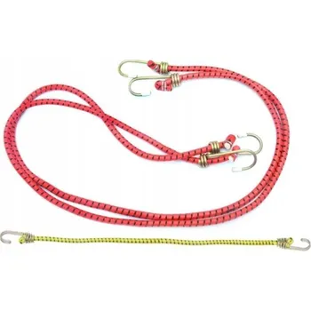 autokoberec Gumové upínací popruhy s háčky, sada 4 ks, 65 cm