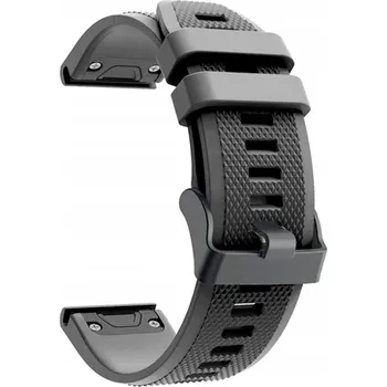 Řemínek na hodinky Řemínek pro GARMIN Fenix 3 5X 6X 26mm QuickFit ČERNÝ