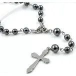 Růženec s hematitem