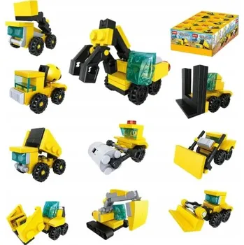 ostatní stavebnice STAVEBNÍ VOZIDLA TECHNICKÉ VYBAVENÍ STAVBA BAGR STAVEBNICE AUTO 10