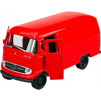 autíčko WELLY OLD TIMER MERCEDES-BENZ L319 ČERVENÝ 1:34 KOVOVÝ NOVÝ MODEL