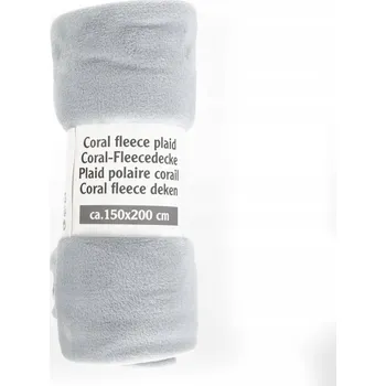 deka Fleecová deka 150 cm x 200 cm šedá