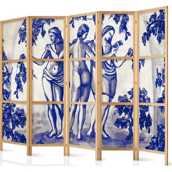 Paraván Japonský paraván - Tři grácie - ženy mezi vinicemi inspirované starověkým malířstvím Velikost: 225x172 cm
