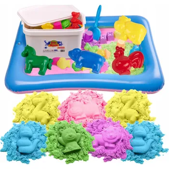 kinetický písek BibiMoon Kinetický písek 7 kg SADA PÍSKOVIŠTĚ FORMIČKY