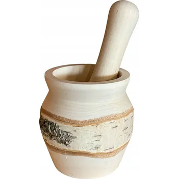 Obraz Moździerz z březového dřeva – dřevěná palička