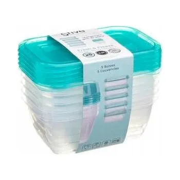 Dóza na potraviny Sada 5 nádob Fresh & Freeze PE 0,5 l