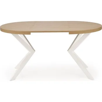 Jídelní stůl Jídelní rozkládací stůl PERONI 100/250 cm dub craft zlatý/bílý