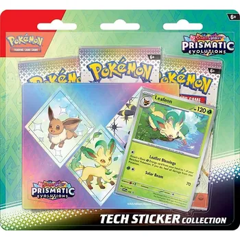 Sběratelská karetní hra Pokémon TCG Scarlet & Violet Prismatic Evolutions Tech Sticker Collection Leafeon