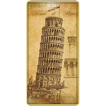 Obraz Cedule šikmá věž v Pise