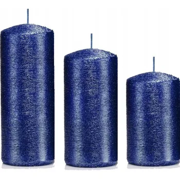 Svíčka Dekorativní parafinová svíčka bez vůně Drobo 3 ks