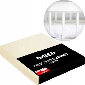 Prostěradlo Prostěradlo do Postýlky 120x60 s Gumou Jersey PŘILÉHAVÉ Ecru Polské