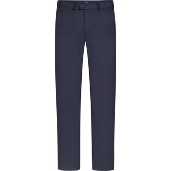 Pánské kalhoty Velké Velikosti - Eurex - Chino kalhoty s elastickým pasem a strečovým materiálem - 64 - Modrá