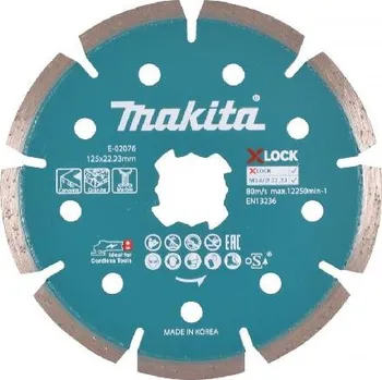 Řezný kotouč Makita Příslušenství - Diamantový řezný kotouč 125x22,23 mm E-02076