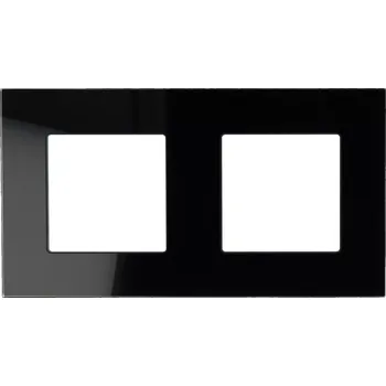 Elektrická zásuvka Dvojitý Rámeček DC Smart Home černý