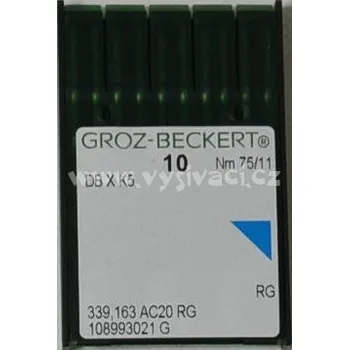 jehla DBxK5 75 RG - standardní vyšívání, balení 10ks nebo 100ks Jednotka: balení 10ks