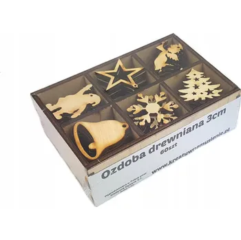 Vánoční dekorace Sada VÁNOČNÍCH ozdob 60ks Strom Anděl Hvězda Zvonek