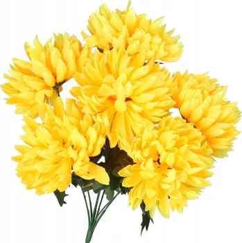 umělá květina UMĚLÉ KVĚTINY JAKO ŽIVÉ CHRYZANTÉMA VELKÁ KYTICE