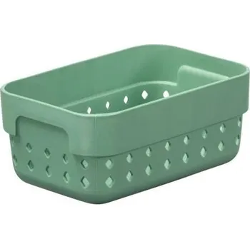 Úložný box PLAST TEAM Košík, organizér SEOUL 11,8 x 7,8 x 5 cm, zelený