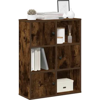 Nábytek vidaXL Knihovna 60x24x76,5 cm kompozitní dřevo [860385] Barva: kouřový dub