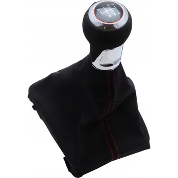 Hlavice řadicí páky RUKOJEŤ ŘADÍCÍ PÁKY ALCANTARA AUDI 6 RYCHLOSTNÍCH STUPŇŮ