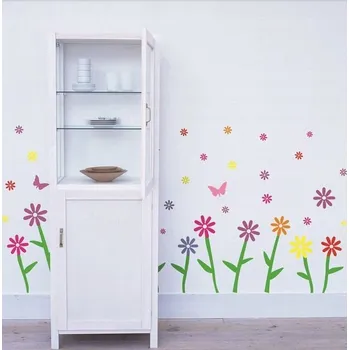 Samolepící dekorace Květiny Samolepky na zeď - Květinové dekorace