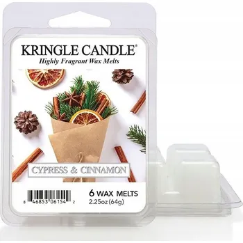 Svíčka Vonný Vosk Kringle Candle s cypřišem a skořicí