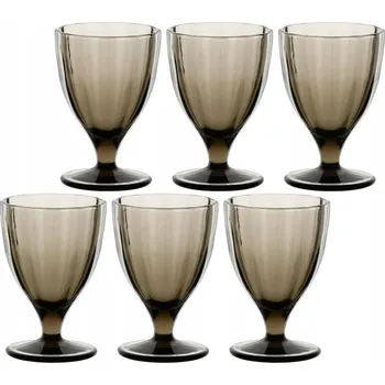 Sklenice ROSE&TULIPANI AMAMI Sada 6 sklenic 300 ml šedá