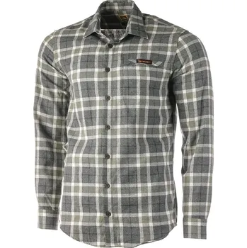Pánská košile TAGART Pánská lovecká košile Tagart Moss Slim Flanel L ŠEDÁ