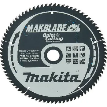 Pilový kotouč Makita Příslušenství - Pilový kotouč na dřevo 260x30 mm, 80 zubů B-32605