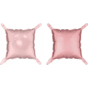 Balónek Foliový balónek PartyDeco oboustranná záclona čtverec růžový