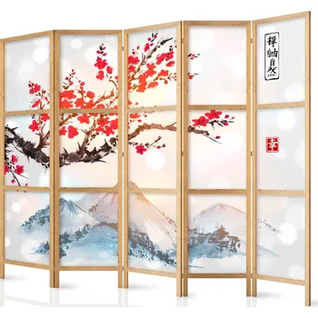 Paraván Japonský paraván - Styl: Hora Fuji II Velikost: 225x172 cm