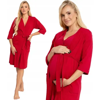 Dámský župan DÁMSKÝ BAVLNĚNÝ ŽUPAN ŽUPAN BORDO VELIKOST XL