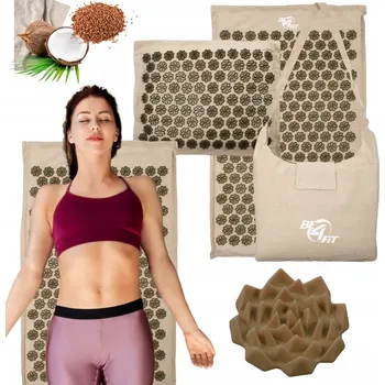 Akupresurní podložka Be4Fit akupresurní podložka 68 x 42 cm béžová