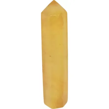 Fluorit žlutý špice AA, krásně průhledná, 10,8 cm