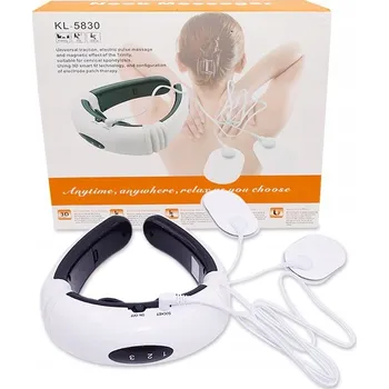 Masážní přístroj MASÁŽNÍ PŘÍSTROJ ELEKTROSTIMULÁTOR PRO KRK A ŠÍJI TENS EMS 2V1
