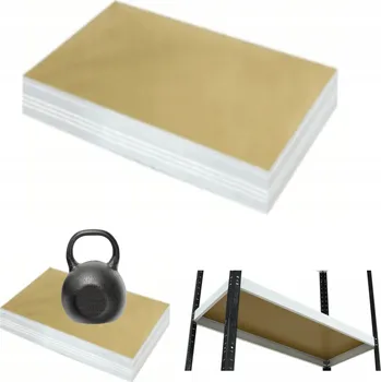 Dílenský regál Kovový skladový regál Wamar-Sosenka 6 x 50 x 50 cm, nosnost až 175 kg na polici