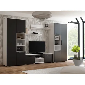 Obývací stěna Nábytek do obývacího pokoje Per La Vita bílý černý