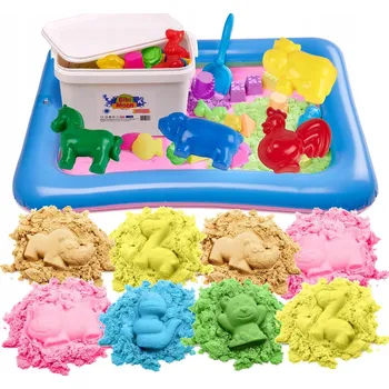 kinetický písek BibiMoon Kinetický písek 8 kg SADA PÍSKOVIŠTĚ FORMIČKY